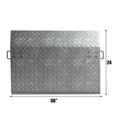 24″ x 36″ Aluminum Economizer Hand Truck Dock Plate 3600lbs 3/8″ Plate Thickness