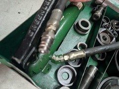 Greenlee 767 Hydraulic Hand Pump Knockout Punch Ram Set Incomplete Untested