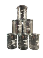 VWR 400mL Low Form Griffin Glass Graduated Beaker Heavy Duty 6PK 10754-954