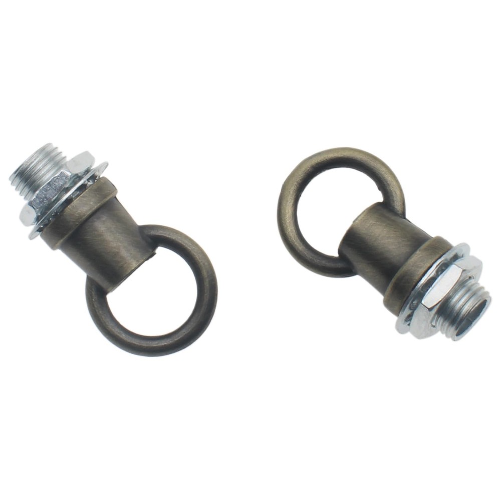 HAJXZH 2 PCS Light Fixture Hooks M10 Lighting Fixture Ring Nut Bronze Hanging…
