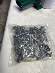 Hex 1/4”x2” Rubber Washer Head Pole Gripper Roofing Screws Galvanized Coated #10