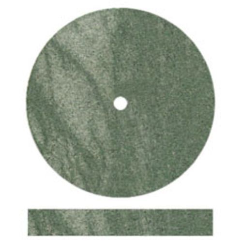 Dedeco Rubber Wheels Green Medium Square Edge, Aluminum Oxide for Fast Grinding