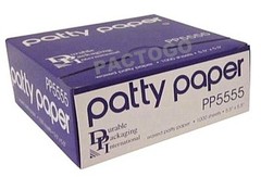 5.5″x5.5″ Hamburger Patty Deli Waxed Paper Sheets Steak Cheese No Stick -1000/PK