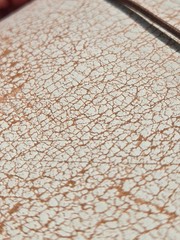 Foxy Fix Leather Notebook Cover, Off White Snowflake, 4.5″x7.25″, Quad Elastics