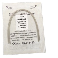 Dental Orthodontic Heat Thermal Activated Niti Rectangular Arch Wires Arcs
