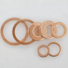 Metric Copper Sealing Washers Flat Gasket Rings Form A DIN 7603 A – M3 – M60