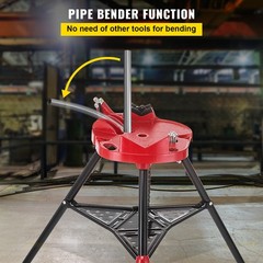 Uimoso 6″ Tripod Pipe Chain Vise Stand w/ Foldable Steel Legs & Rubber Mounts