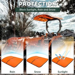 For Kubota, Kioti, Agco Tuff Top Tractor Canopy 48-3/8″ X 48-3/8″ -Orange