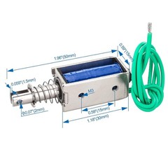 Solenoid Electromagnet DC 12V 10mm 5N 950mA Push Pull