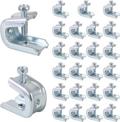 1/4″-20 Beam Clamp for Threaded Wire Ring, Zinc Plated Steel Beam Clamp for 1/2