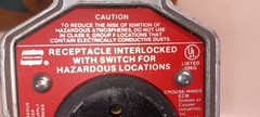 Crouse Hinds ENR21201 Receptacle with ENP5151 Plug 15A 120V Hazardous Location