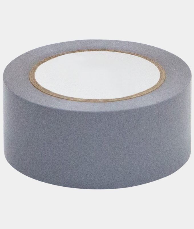 Vinyl Floor Safety Marking Tape (OSHA), 2″ x 36 yd, 6Mil, PVC, Gray (1 Roll)