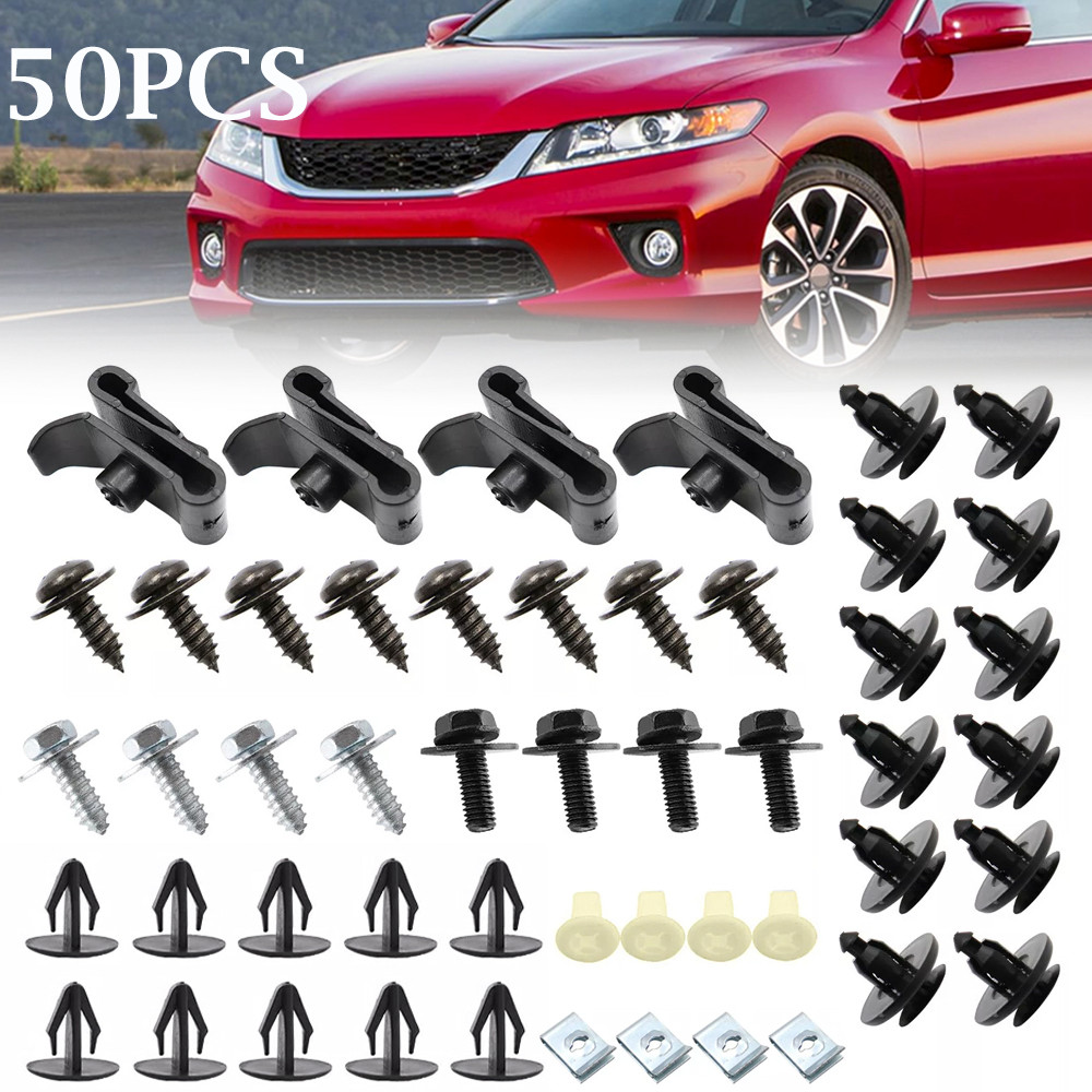 50Pcs Replacement Screw Clips Rivet Fastener for Toyota Fender Bumper Splash