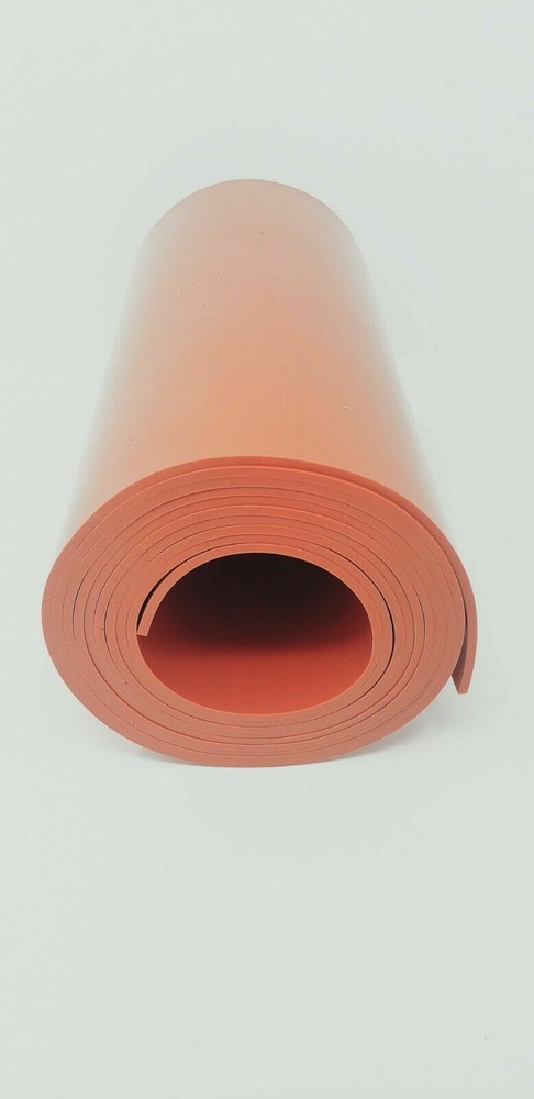 SILICONE RUBBER ROLL HIGH TEMP 1/8 THK X 3 “WIDE x 36” LONG FREE SHIPPING