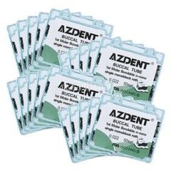 200pc AZDENT Dental Orthodontic 1st Molar Buccal Tube Bondable Non-Conv Roth.022