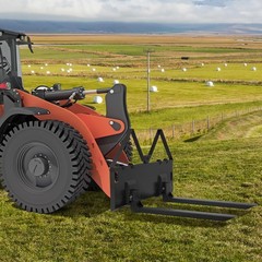 46″ Heavy-Duty Tractor Pallet Forks, 3200lbs Quick-Attach Skid Steer Loader Fork
