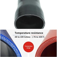 ID 3.5″ (89mm) Silicone Hump Coupler Hose, Length 4In (102mm), 4-Ply Reinforc…