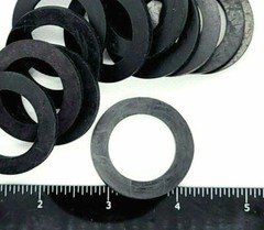 1″ ID Rubber Flat Washers 1 1/2″ OD 1/8″ Thick Spacer Gasket Damper High Quality