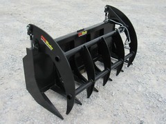 72″ Brush Root Rake Clam Grapple Attachment Fits Skid Steer Tractor Quick Attach