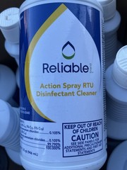 Reliable RTU disinfectant cleaner case of 12 bottles