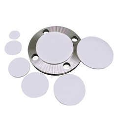 PTFE Plastic Solid Discs Flat Round Pad Sealed Cushioning Diameter 5mm-150mm Dia