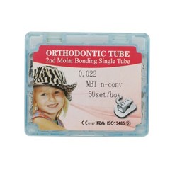 50 Set Dental Orthodontic Buccal Tubes 1st 2nd Molar 022 Roth MBT Mesh Base
