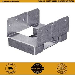 ABA ZMAX Galvanized Adjustable Standoff Post Base for 4X6 Actual Rough Lumber