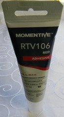 MOMENTIVE 2.8 FL. OZ. RED HIGH PERFORMANCE SEALED ADHESIVE (1) TUBE #RTV106