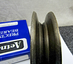 Aetna AG2421-A V-Belt Idler Pulley 4.4″ OA OD, .51″ Bearing Bore A, B Belts