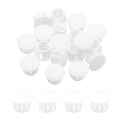 32 PCS White Plastic Hole Plug 11mm 7/16 Inch Flush Panel Insert End Cap