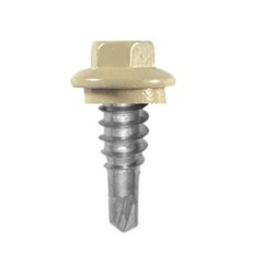 Metal Roofing Stitch Lap Screws #14 x 7/8″ Painted Hex Head EPDM Washer