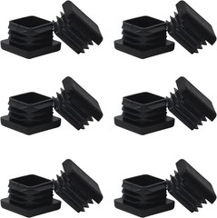 1 1×1 Square Tube End Cap Plastic Plugs 12 Pack, 1×1 1 Inch Square Tubing Plu…