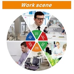 2 Pack Office Privacy Door Sign – 6 Inch Round Rotating – Out Of Office, Do Not