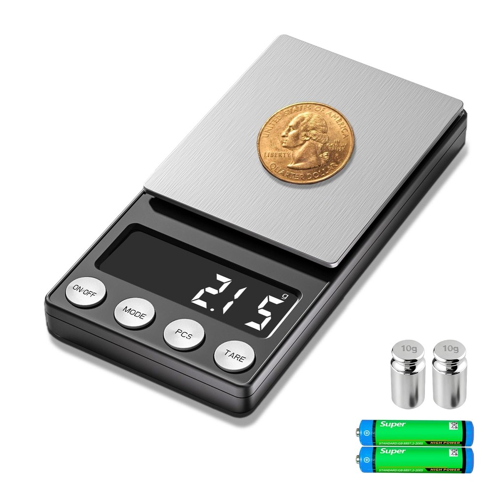 digital Coin Scale, Gram Scale 0.01g Accuracy for Coin Collectors, Bank Tell