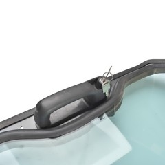 Door Frame with Glass for Bobcat All Wheel Loader: A220, A300 Iron # 7109665