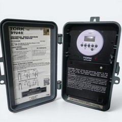 Tork DTU40 Universal Multi-Voltage Digital Time Switch 40A DPDT Outdoor Timer