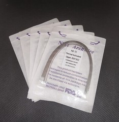 Dental Orthodontic Thermal Activated NITI Arch Wires Rectangular Ovoid Form