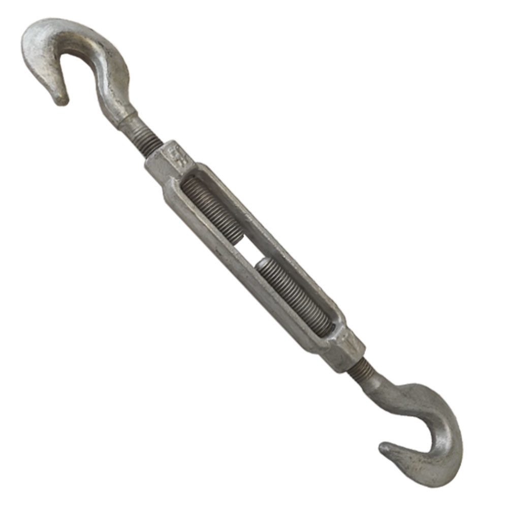 Marine HOOK-HOOK TURNBUCKLE 3/4 Inch x 6 Inch Pulley Galvanized Drop Forge Steel