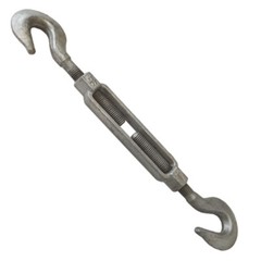 Marine HOOK-HOOK TURNBUCKLE 3/4 Inch x 6 Inch Pulley Galvanized Drop Forge Steel