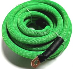 1/0 GAUGE BRAIDED SLEEVING AWG 100% OFC COPPER AMPLIFIER WIRING INSTALL KIT LOT