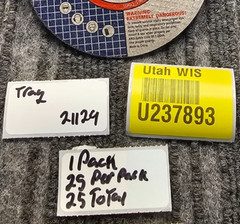 (QTY 25) BENCHMARK ABRASIVES 4″ x 1/16″ x 3/8″ T1 Premium Thin Cut-off Wheel