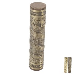 Metal Tube Container Embossed Pattern Water Proof Sealed Storage Tube