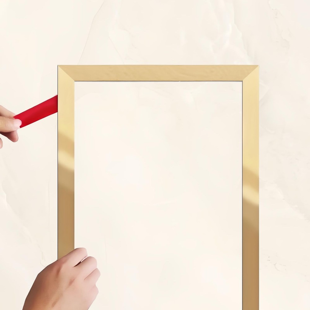 Shiny Metallic Gold Molding Trim (16.4ft x 0.4inch) Peel and Stick Trim with …