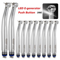 1-10 PCS SANDENT Dental LED E-Generator High Speed Handpiece Push 4 H Ceramic po