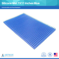 Silicone Mat 7X11 Inches Blue for Autoclave Sterilization Cassette Tray ARTMAN