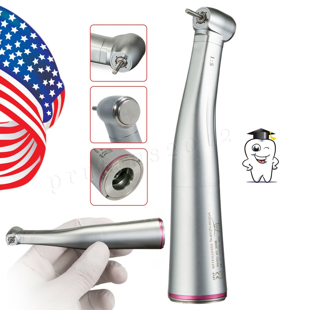Dental Brushless LED Electric Micro Motor/1:5/1:1 Increasing Handpiece USA