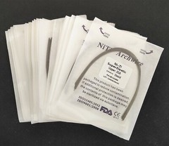 50 Packs Dental Orthodontic Super Elastic Wire Niti Round Arch Wires Ovoid Form