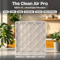 Aerostar 20X20X4 Merv 13 Pleated Replacement Air Filter For Honeywell