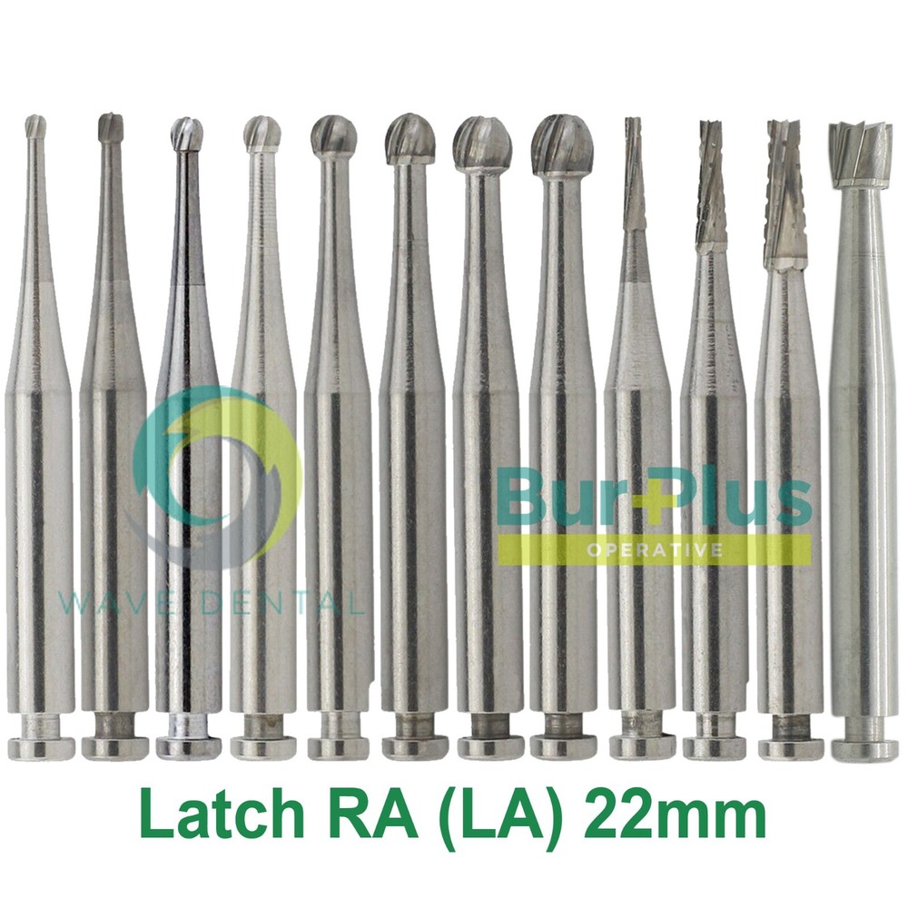WAVE Dental Round Carbide Bur For Slow Speed Latch RA1-8 Taper Fissure RA702 699