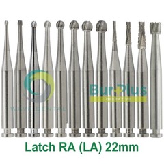 WAVE Dental Round Carbide Bur For Slow Speed Latch RA1-8 Taper Fissure RA702 699